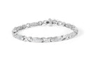 14K White Gold 1.0 Cttw Invisible-Set Princess Diamond Tennis Bracelet (H-I Color, SI1-SI2 Clarity) - 7"-6