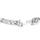 14K White Gold 1.0 Cttw Invisible-Set Princess Diamond Tennis Bracelet (H-I Color, SI1-SI2 Clarity) - 7"-7