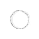 14K White Gold 1.0 Cttw Invisible-Set Princess Diamond Tennis Bracelet (H-I Color, SI1-SI2 Clarity) - 7"-8
