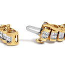 14K Yellow Gold 3.0 Cttw Princess Cut Quad Invisible Set Tennis Bracelet (H-I Color, SI1-SI2 Clarity) - 7â€-2