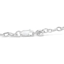 10k White Gold 1/6 Cttw Diamond "Love" Charm Cable Chain Bracelet (H-I Color, I1-I2 Clarity) - 7"-2