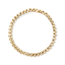 14K Yellow Gold 5.0 Cttw Invisible Set Princess-cut Diamond Buckle Link Tennis Bracelet (H-I Color, SI2-I1 Clarity) - Size 7.25"-9