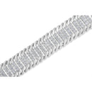 14K White Gold 5.0 Cttw Round Brilliant Cut Diamond 7" S Wave Serpentine Tennis Bracelet (H-I Color, I1-I2 Clarity)-7