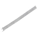 14K White Gold 5.0 Cttw Round Brilliant Cut Diamond 7" S Wave Serpentine Tennis Bracelet (H-I Color, I1-I2 Clarity)-8