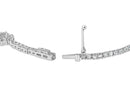 14K White Gold 1 1/2 Cttw Diamond Heart Station Strand Bracelet (H-I Color, I1-I2 Clarity) - 7.5 Inches-6