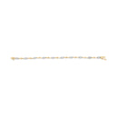 10K White and Yellow Gold 1.00 Cttw Diamond Oval Shaped Cluster Link  Bracelet (I-J Color, SI2-I1 Clarity) - 7" Inches-8