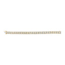 14K Yellow Gold 5.50 Cttw Round and Baguette Diamond Link Bracelet-8