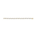 10k Yellow Gold 3.00 Cttw Round-Cut and Baguette-Cut Floral Link 7.25" Bracelet (I-J Color, I1-I2 Clarity)-6