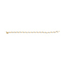 10k Yellow Gold 1.00 Cttw Round-Cut Diamond Floral S-Link 7.50" Bracelet (I-J Color, I2-I3 Clarity)-8