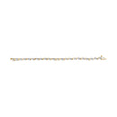10K Yellow Gold 2.00 Cttw Round Cut Diamond 'S' Cluster Bracelet (J-K Color, I1-I2 Clarity)-8