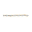 10k Yellow Gold 5.00 Cttw Diamond Oval Banded Link Bracelet (I-J Color, I1-I2 Clarity) - 7" Inches-6