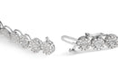 14K White Gold 2.00 Cttw Diamond Halo Link Tennis Bracelet (H-I Color, I1-I2 Clarity) - 7" Inches-6