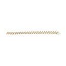 10K Yellow Gold 4.00 Cttw Round-Cut Diamond Floral Link 7.5" Bracelet (H-I Color, I2-I3 Clarity)-8
