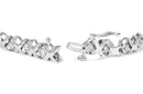 10K White Gold 1 1/2 Cttw Diamond Alternating Diamond and X-Link 7.5" Tennis Bracelet (H-I Color, I2-I3 Clarity)-6