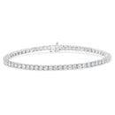 IGI Certified 5.0 Cttw Cut Diamond 14K White Gold Classic 7â€ Tennis Bracelet (H-I Color, I1-I2 Clarity)-7