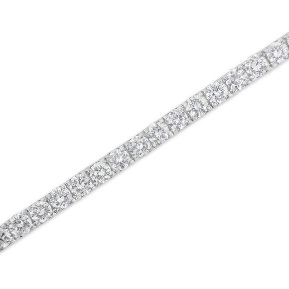 IGI Certified 5.0 Cttw Cut Diamond 14K White Gold Classic 7â€ Tennis Bracelet (H-I Color, I1-I2 Clarity)
