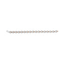 10K Rose Gold Plated Sterling Silver 1/4 Cttw Diamond Heart Link Bracelet-3