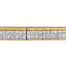 14K Yellow Gold Princess Cut Diamond Banded Bracelet (1.00 cttw, G-H Color, VS1-VS2 Clarity)-6