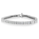 14K White Gold Princess Cut Diamond Bracelet (1.00 cttw, H-I Color, SI1-SI2 Clarity)-4