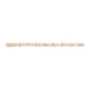 14K Yellow Gold 9 7/8 Cttw Princess and Baguette Diamond Bow and Box Link Tennis Bracelet (G-H Color, VS1-VS2 Clarity) - 7" Inches-3