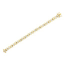 14K Yellow Gold 7.50 Cttw Princess and Baguette Diamond Geometric Link Bracelet-10