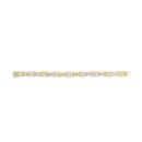 14K Yellow Gold 9.0 Cttw Diamond Alternating Bow and Box Link Bracelet (G-H Color, VS1-VS2 Clarity)- 7"-11