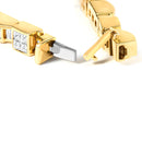 14K Yellow Gold 7.0 Cttw Baguette Cut Diamond Alternating Box and Wave Link Bracelet (G-H Color, VS1-VS2 Clarity) - 7" Inches-2