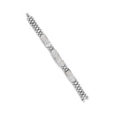 14K White Gold 12.0 Cttw Men's Invisible Set Princess Diamond Tennis Bracelet (G-H Color, VS1-VS2 Clarity) - Size 8.5" Inches-8
