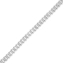 .925 Sterling Silver 1/4 Cttw Miracle Set Round Diamond Composite Open Linked Composite Line Bracelet (I-J Color, I3-Promo Clarity) - 7.5"-7