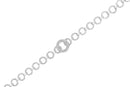 .925 Sterling Silver 1.00 Cttw Diamond Interlinking Open Circle Link Bracelet-3