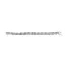 10k White Gold 2 cttw Diamond Fan-Shaped Link Tennis Bracelet (I-J Clarity, I3 Color) - Size 7.25"-7