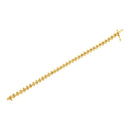 10KT Yellow Gold Plated .925 Sterling Silver 1 cttw Prong-Set Diamond Link Bracelet (J-K, I1-I2) - 7.5"-10