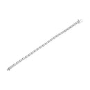 .925 Sterling Silver 1 cttw Brilliant Round-Cut Diamond "X" Link Bracelet (I-J Clarity, I2-I3 Color) - Size 7"-10