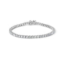 10K White Gold 5.00 Cttw Natural Diamond Tennis Bracelet-1