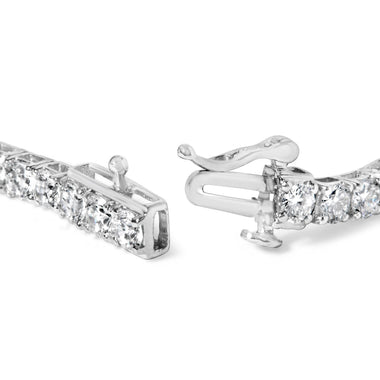 10K White Gold 5.00 Cttw Natural Diamond Tennis Bracelet - 0