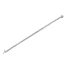 .925 Sterling Silver 1.0 Cttw Diamond Square Frame Miracle-Set Tennis Bracelet (I-J Color, I3 Clarity) - 7"-12