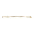 14K Yellow Gold Plated .925 Sterling Silver 1/10 Cttw Diamond Open Circle Beaded Wheel Link Tennis Bracelet (I-J Color, I3 Clarity) - 7.25"-3