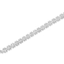 .925 Sterling Silver 1.0 Cttw Diamond Miracle-Set X-Link 7" Tennis Bracelet (I-J Color, I3 Clarity)-10