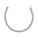 .925 Sterling Silver 2.0 Cttw Diamond 7" Round Miracle Plate Link Bracelet (I-J Color, I2-I3 Clarity)-12