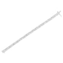 .925 Sterling Silver 1.0 Cttw Round-Brilliant and Baguette Cut Diamond Miracle-Set X-Link 7" Tennis Bracelet (I-J Color, I2-I3 Clarity)-10