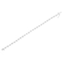.925 Sterling Silver 1/2 Cttw Rose Cut Diamond Almond Shape Link Tennis Bracelet (I-J Color, I3 Clarity) - 7â€Â-9