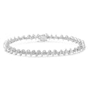 .925 Sterling Silver 1/2 Cttw Diamond Miracle-Set 7" Tennis Bracelet (I-J Color, I3 Clarity)-6