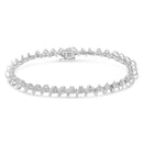 .925 Sterling Silver 1/2 Cttw Diamond Miracle-Set 7" Tennis Bracelet (I-J Color, I3 Clarity)-7