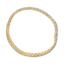 IGI Certified 14K Yellow Gold Plated Sterling Silver 10.0 Cttw Diamond 4 Row Tennis Bracelet-3