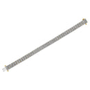 IGI Certified 14K Yellow Gold Plated Sterling Silver 10.0 Cttw Faint Brown Diamond 4 Row Tennis Bracelet-5