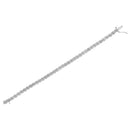 .925 Sterling Silver 1.0 cttw Miracle Set Diamond Spiraling Bezel Link Bracelet(I-J Color, I3 Clarity) -7.25"-10