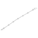 .925 Sterling Silver 1.0 cttw Miracle-Set Diamond Floral Station Tennis Bracelet (I-J Color, I3 Clarity) - 7-1/2"-8