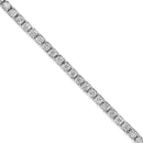 14K White Gold 2.0 Cttw Miracle Set Round-Cut Lab Grown Diamond Illusion 7" Tennis Bracelet (F-G Color, VS2-SI1 Clarity)-9