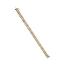 10K Yellow Gold 5.0 Cttw Diamond Double Row S-Link Cuban Bracelet (J-K Color, I2-I3 Clarity) - 7.25" Inches-8
