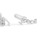 .925 Sterling Silver 2.0 Cttw Diamond 3 Prong Set Tennis Bracelet-2